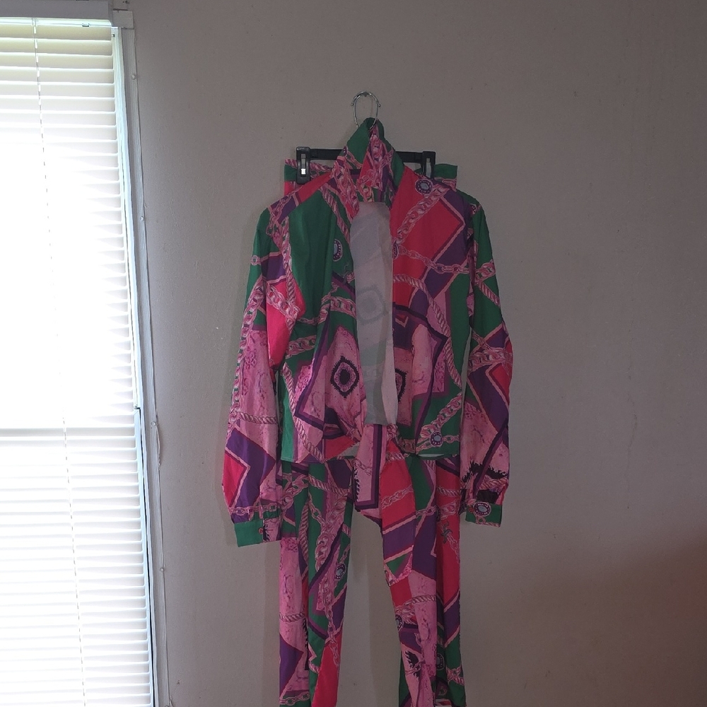 Vibrant Multicolor Pantsuit